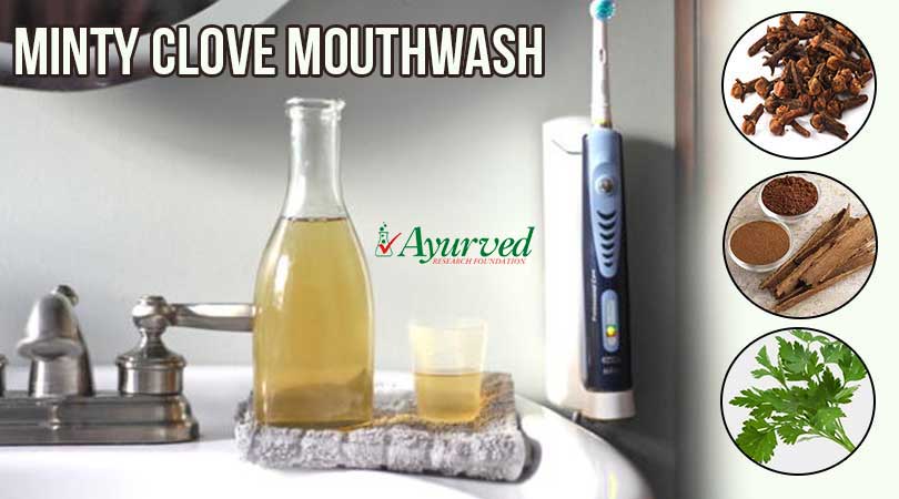 Homemade Minty Clove Mouthwash