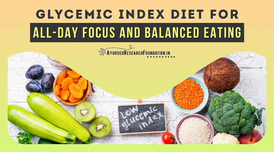 effective glycemic index diet for healthy living