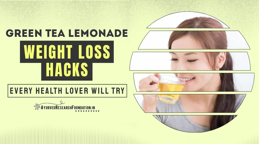 Green Tea Lemonade Weight Loss, Detox Drink for Slimming, Natural Fat Burning Beverage, Healthy Weight Loss Recipe